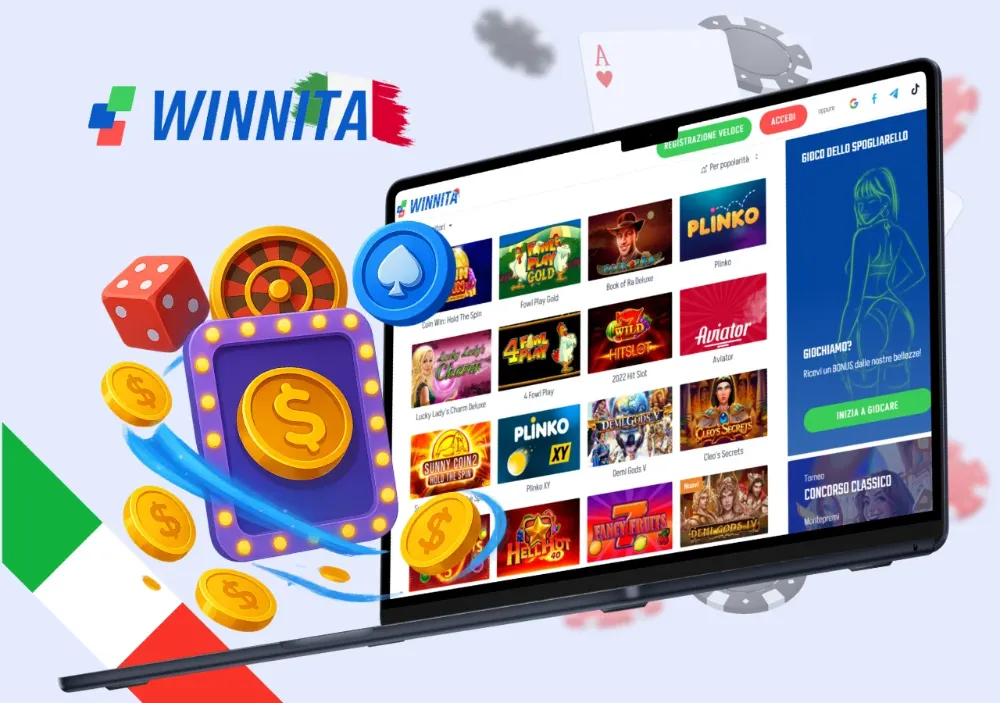 Bonus di benvenuto Winnita Casino 2025: fino a €1.500 e 300 giri gratuiti